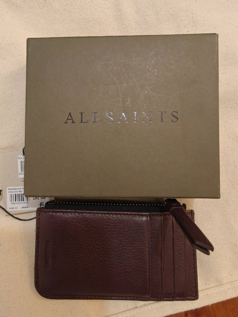 Allsaints Marlborough wallet card case